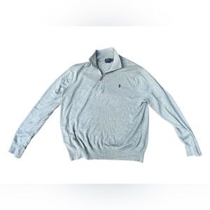 Men’s XL Pima Cotton Polo Ralph Lauren 1/4 Zip Sweater Longsleeve